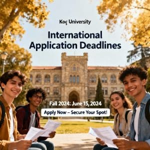 Koç University application deadlines for foreigners