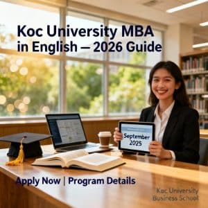 Koç University MBA in English 2026 guide