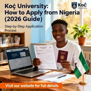 Koç University how to apply from Nigeria 2026 guide