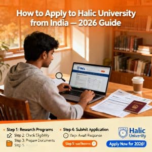 Haliç University how to apply from India 2026 guide
