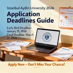 Istanbul Aydın University application deadlines 2026 guide