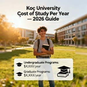 Koç University cost of study per year 2026 guide