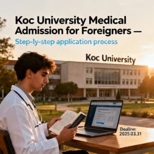 Koç University medical faculty admission for foreigners