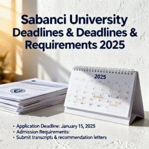 Sabancı University application deadlines requirements explained
