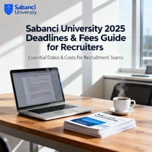 Sabancı University application deadlines fees breakdown