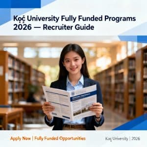 Koç University fully funded programs 2026 guide
