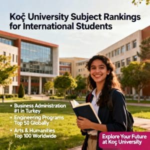 Koç University subject rankings for international students