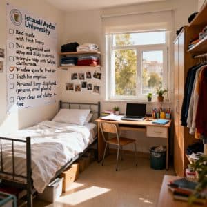 Istanbul Aydın University dormitories guide complete checklist