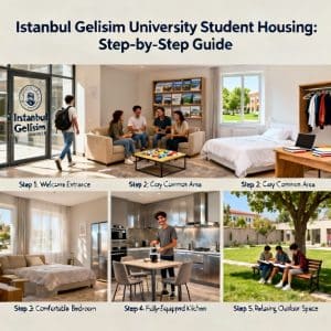 Istanbul Gelişim University student housing step by step