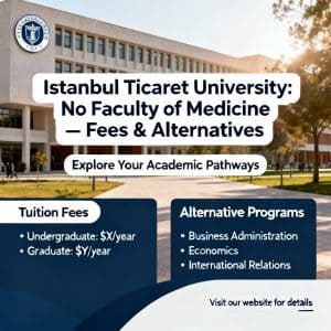 Istanbul Ticaret University medical faculty admission fees breakdown