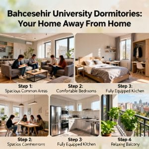 Bahçeşehir University dormitories guide step by step
