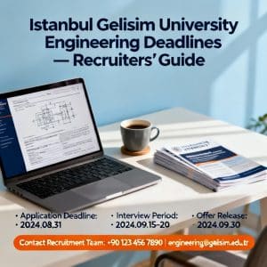 Istanbul Gelişim University engineering programs updated deadlines