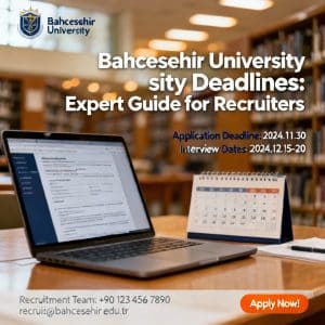 Bahçeşehir University application deadlines expert tips