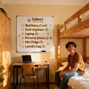 Sabancı University dormitories guide complete checklist