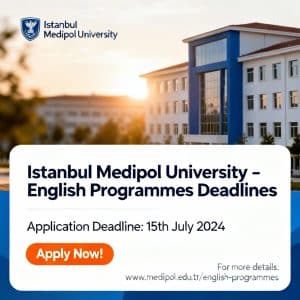 İstanbul Medipol University application deadlines in English