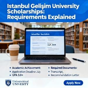 Istanbul Gelişim University scholarships for international students requirements explained