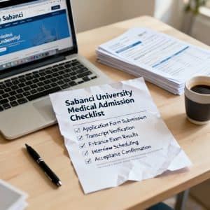 Sabancı University medical faculty admission complete checklist