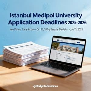 İstanbul Medipol University application deadlines updated deadlines
