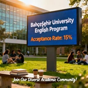 Bahçeşehir University acceptance rate in English