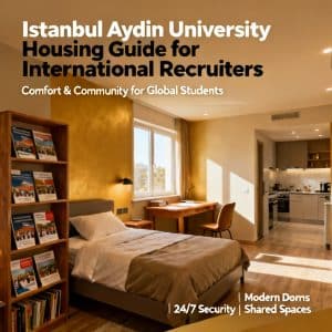 Istanbul Aydın University student housing for foreigners