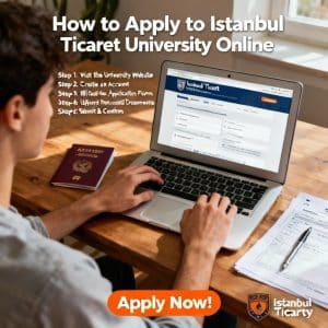 Istanbul Ticaret University how to apply online in English