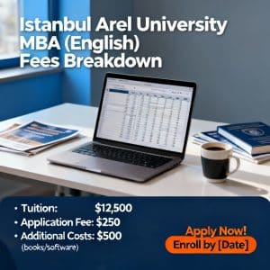 Istanbul Arel University MBA in English fees breakdown