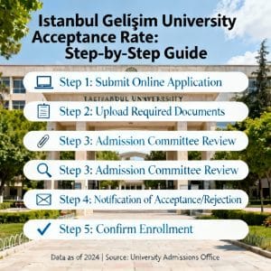 Istanbul Gelişim University acceptance rate step by step