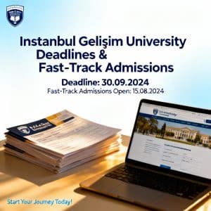 Istanbul Gelişim University application deadlines fast-track options