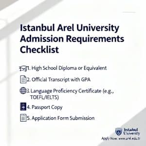 Istanbul Arel University admission requirements complete checklist