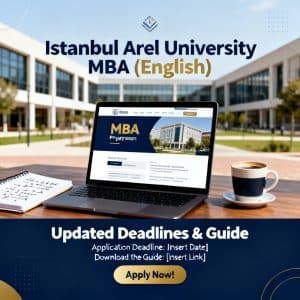 Istanbul Arel University MBA in English updated deadlines