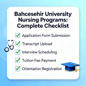 Bahçeşehir University nursing programs complete checklist
