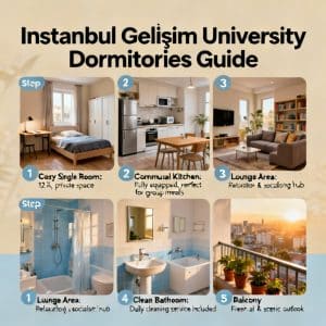 Istanbul Gelişim University dormitories guide step by step