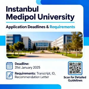 İstanbul Medipol University application deadlines requirements explained