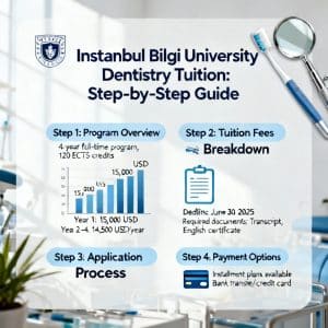 Istanbul Bilgi University dentistry tuition step by step