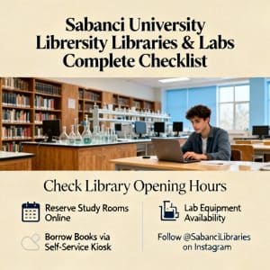 Sabancı University libraries and labs complete checklist