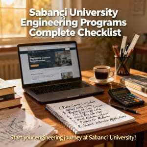 Sabancı University engineering programs complete checklist