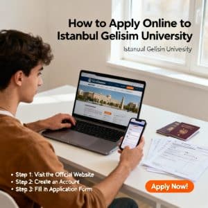 Istanbul Gelişim University how to apply online in English