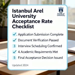Istanbul Arel University acceptance rate complete checklist