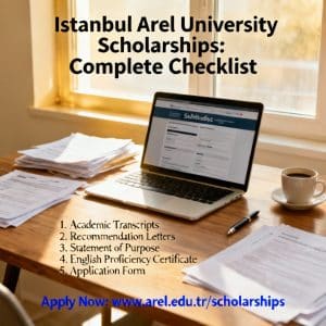 Istanbul Arel University scholarships for international students complete checklist