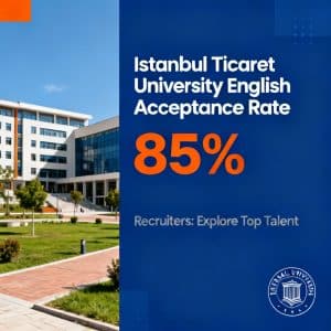 Istanbul Ticaret University acceptance rate in English