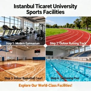 Istanbul Ticaret University sports facilities step by step