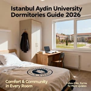 Istanbul Aydın University dormitories guide 2026 guide