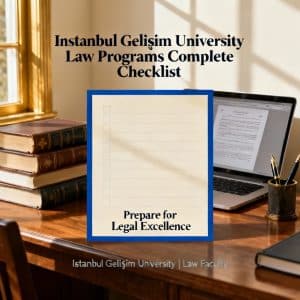 Istanbul Gelişim University law programs complete checklist