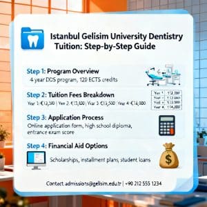 Istanbul Gelişim University dentistry tuition step by step