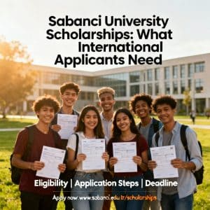 Sabancı University scholarships for international students requirements explained