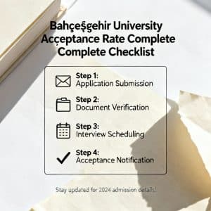 Bahçeşehir University acceptance rate complete checklist