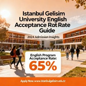 Istanbul Gelişim University acceptance rate in English