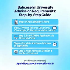 Bahçeşehir University admission requirements step by step