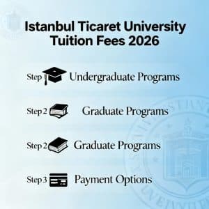 Istanbul Ticaret University tuition fees 2026 step by step