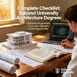 Sabancı University architecture degrees complete checklist